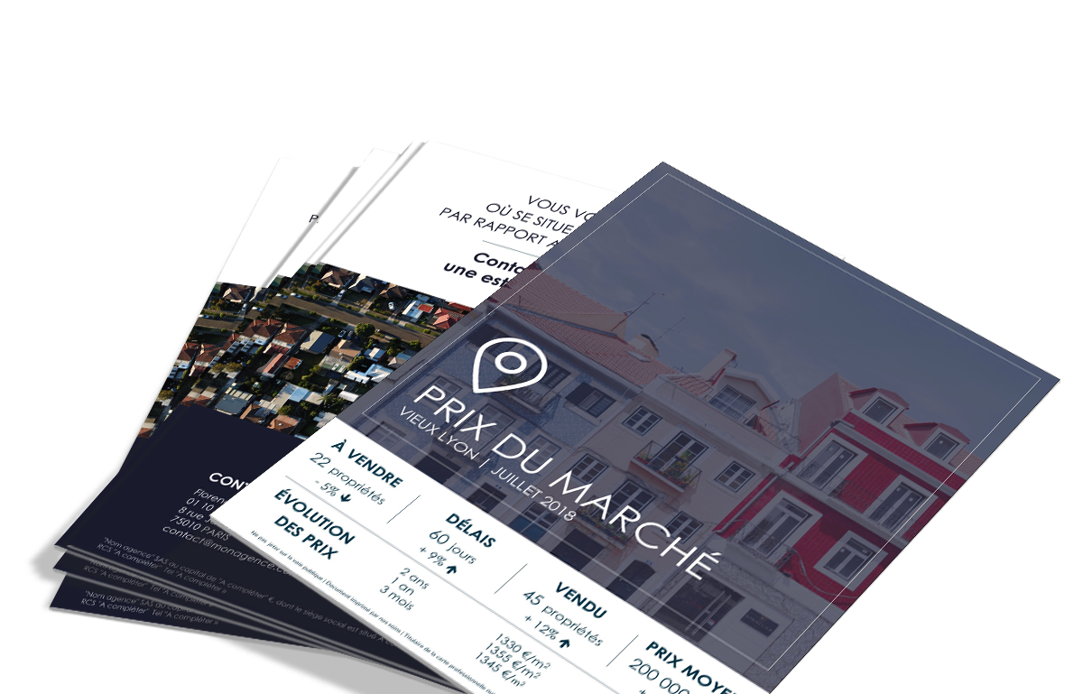 Design Flyer Immobilier Pour Communiquer Sur Les Prix Du Marche Collection Chateau De Ma Mere Com Augmentee