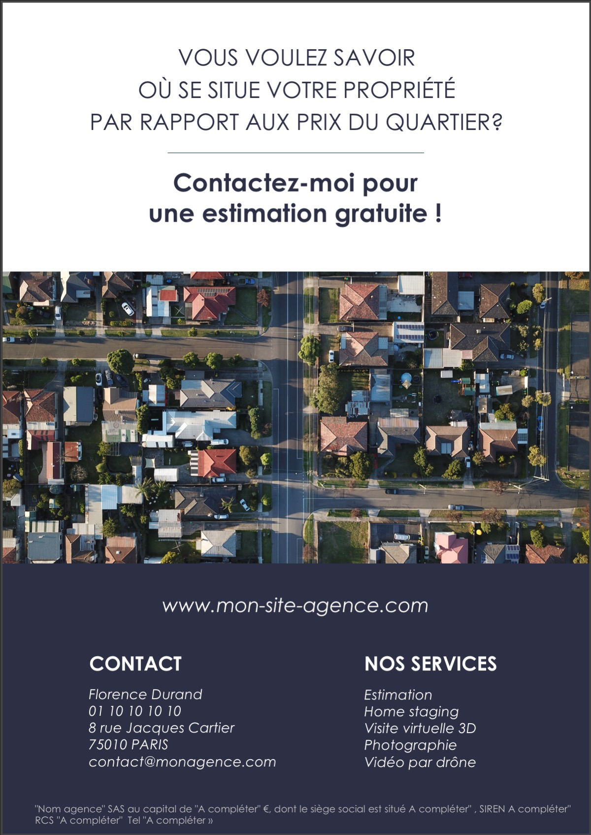 Design Flyer Immobilier Pour Communiquer Sur Les Prix Du Marche Collection Chateau De Ma Mere Com Augmentee